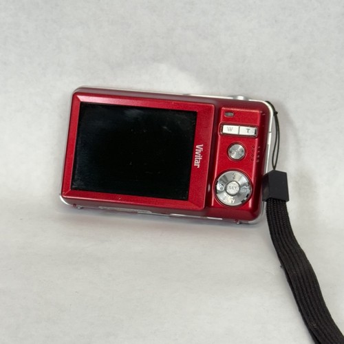 Vivitar ViviCam T027 - 12.0MP 4x Zoom - Digital Camera - Red - For Parts - Picture 2 of 8