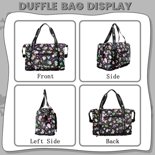 Tokidoki Unicorno Travel Duffel Bag Waterproof Weekender Bag Carry On Tote Ba... - Picture 5 of 7