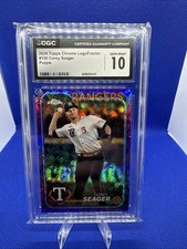 2024 Topps Chrome Logofractor Edition - Corey Seager #100 Purple Refractor /250