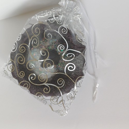 School/dorm table bundle coaster phone holder 2 bookmarks keychain geode purple - Picture 6 of 26