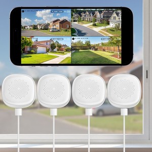 2K Caméra de fenêtre WIFI Caméra de sécurité Image de nuit Détection Ai 5GHz WiFi