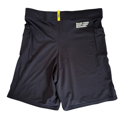 Pantaloncini da allenamento Hylete TRX Small neri elasticizzati in vita con coulisse tasche crossfit - Foto 2 di 7