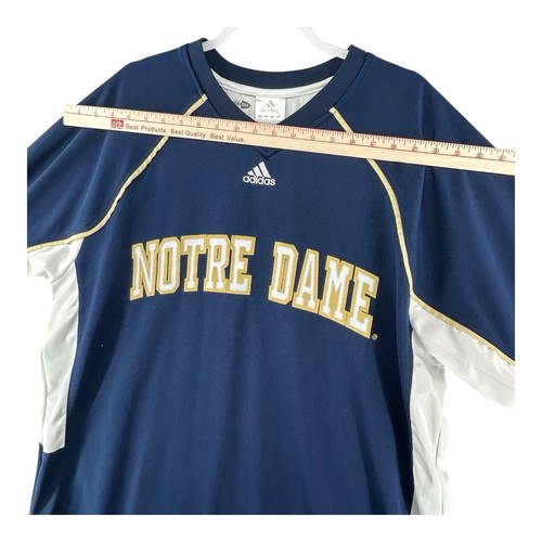 Adidas Climacool Notre Dame Fighting Irish Jersey Pullover Mens Size X-Large - Picture 5 of 10