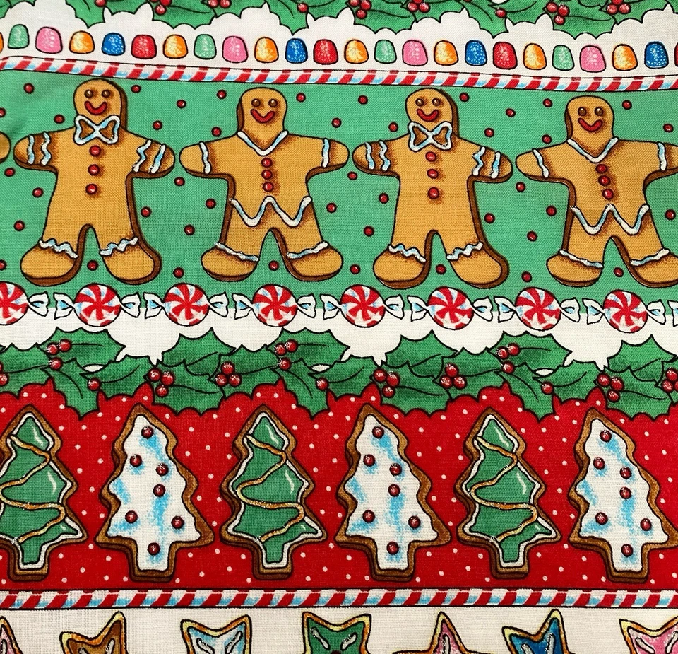 Daisy Kingdom Sugar & Spice Candies Brillo Navidad Acolchado Tela 6 Yardas Foto 4 de 4