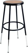 Height Adjustable Easybuild Stool – Adjustable 18-Gauge Steel Frame, round Mason