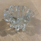 VINTAGE KIG INDONESIA Crystal Clear Glass Candle Holder