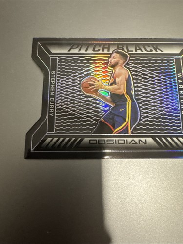 Grabado eléctrico Panini Obsidian Pitch 2020-21 negro púrpura/75 Stephen Curry #18 - Imagen 2 de 7