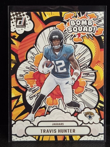 2025 Panini Donruss - Bomb Squad Travis Hunter BS-THR (RC) Rookie Jaguars - Picture 2 of 3