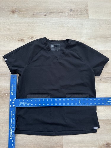 Blusa Médica Figs Dos Bolsillos Para Mujer Pequeña Negra Colección Técnica - Imagen 3 de 8