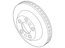 Genuine Volkswagen Rotor 7L6-615-301-P