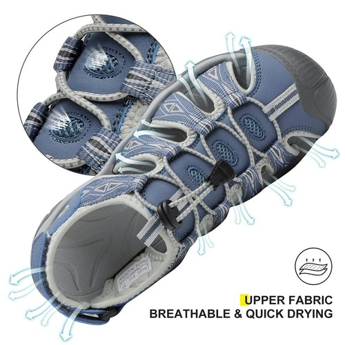 Women's Sport Hiking Sandals Closed Toe Outdoor Athletic Walking Sandal Light... - Picture 2 of 8