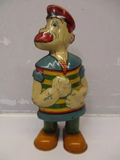 CHEIN TIN LITHO WINDUP BARNACLE BILL WALKER POPEYES FRIEND WORKS & LOOKS GOOD