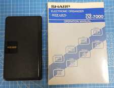 SHARP WIZARD OZ-7000 VINTAGE CALCULATOR/ORGANIZER with Original Manual