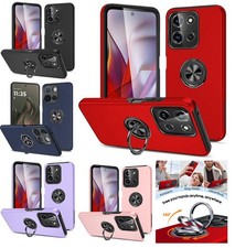 Tempered Glass / CHIEF Ringstand Hybrid Cover Phone Case For Motorola Edge 2025