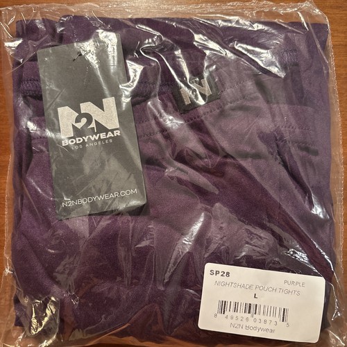 Men’s N2N SP28 Nightshade Pouch Tights - Large Purple New With Tags - Picture 4 of 4