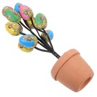 Desktop Egg Bonsai Shape Decoration Ornaments Easter Egg Bonsai Adornment