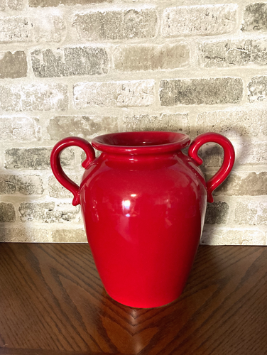 SONOMA Glasur Keramik 9" Vase Crimson - Bild 1 von 7