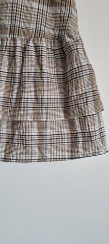 Primark Ladies White Check Ruffle Skirt UK 10 - Picture 2 of 6