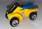 Vintage Zybots Lil Yellow Robot Scooter Quad Bike Transformer Toy