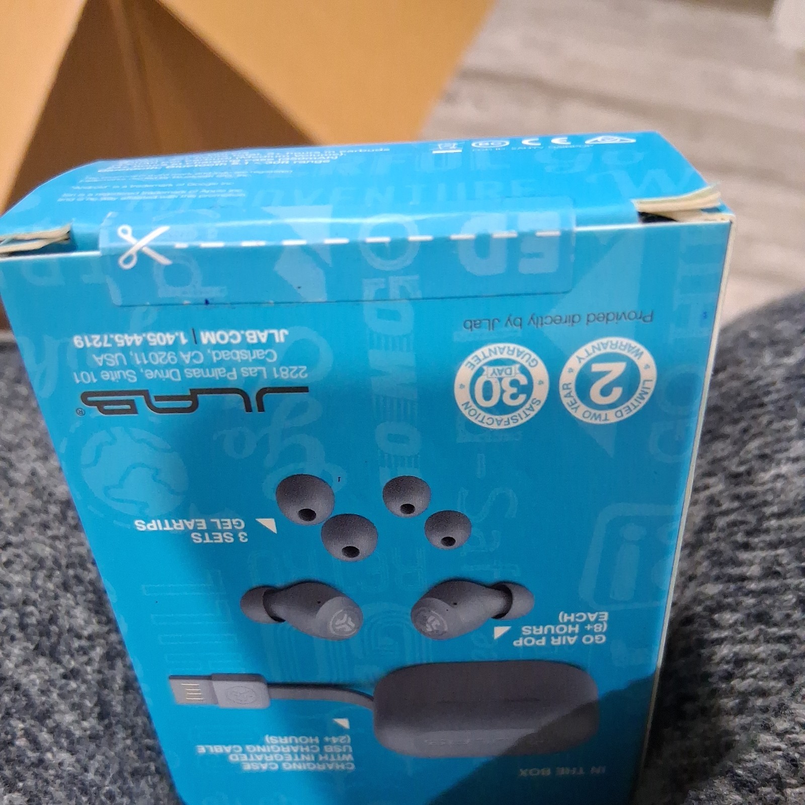 JLab EBGAIRPOPRSLT124 GO Air POP True Wireless In-Ear Headphones - Slate