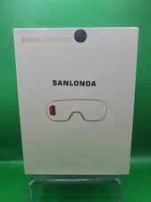 Sanlonda Smart Eye Massager White Model 8S Bluetooth Hot Compress USB Cable