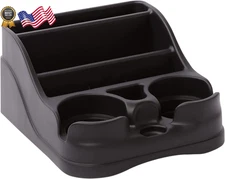 Small Center Console for Cars Trucks Minivans SUVs Vehicle Organizer Cup Holders