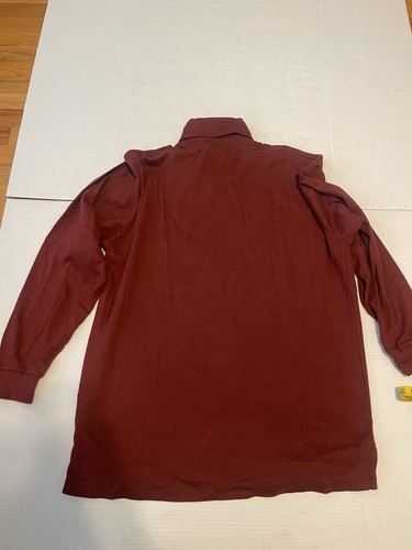 Vintage Ralph Lauren Polo Turtleneck Shirt Men’s L Made In USA Maroon Burgundy - Picture 7 of 7