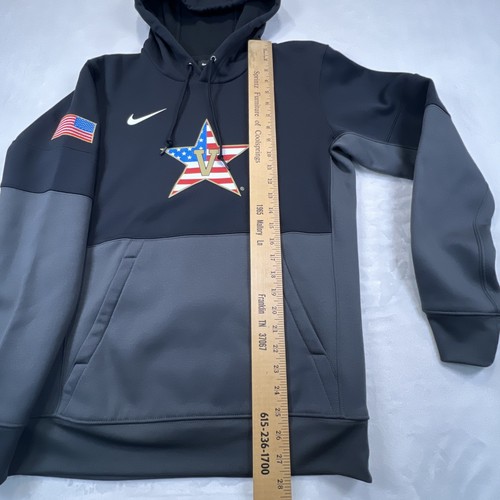Felpa con cappuccio Nike Vanderbilt Commodores nera bandiera USA uomo piccola Vandy - Foto 7 di 9