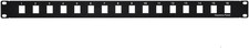 Blank Patch Panel for Keystone Jack Cat.5E, Cat.6 16 Port