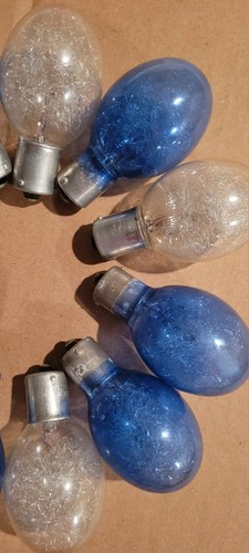 Vintage GE runde Blitzlampen für Kamera blau & weiß 12 Birnen - Bild 2 von 3