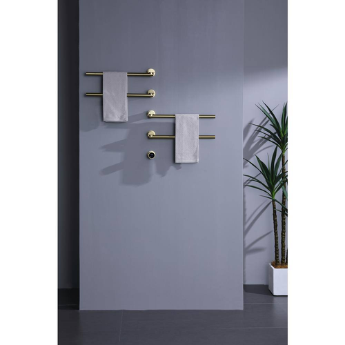4-Towel Electric Heated Holders Stainless Steel Wall Mounted Plug-Ln and Hardwir - Picture 6 of 9
