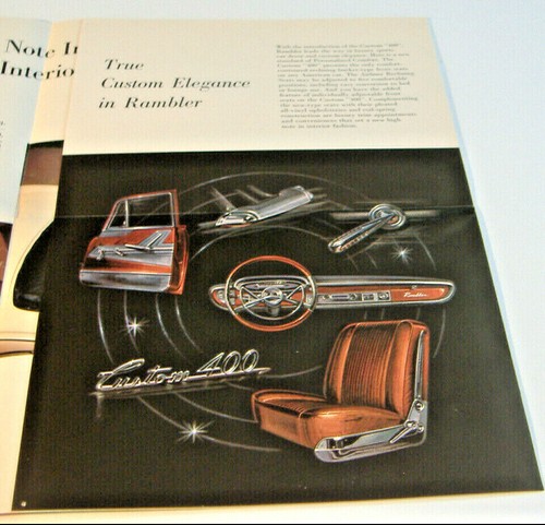 PRESENTAZIONE DEGLI INTERNI AUTO PIÙ INTELLIGENTI DEL 1961 ~ BROCHURE AUTO RAMBLER - Foto 6 di 6