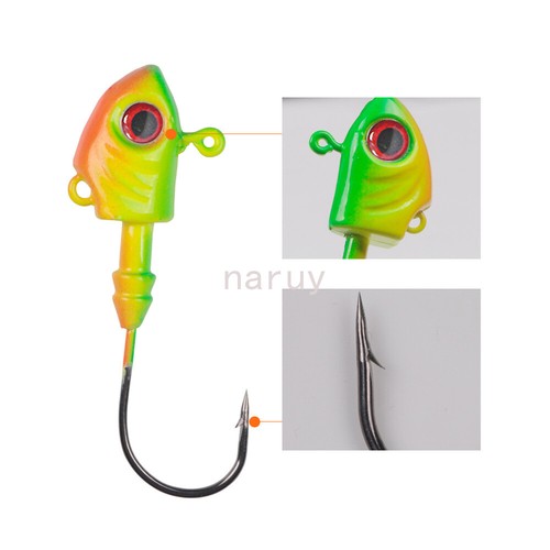 10 PIEZAS Cabezales de plantilla anzuelos de pesca cebo de natación señuelo de pesca 1/8 oz-1 oz - Imagen 6 de 14