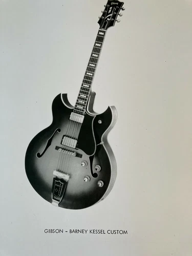 Gibson 1963 Barney Kessel Custom Electric Guitar Original Promo Pic (reprint)