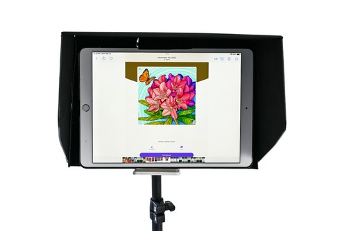 Foldable Sun Shade Hood With Clamp and Tripod Adapter For 10 inch iPad Tablet - Picture 9 of 34