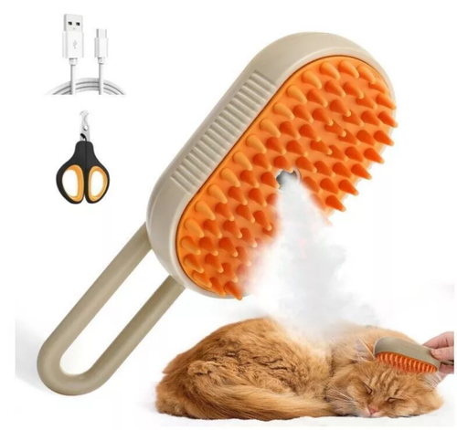 Cat Steam Brush Steamy Dog Brush 3 in 1 Electric Spray Massage Pet Grooming USA - Picture 11 of 15