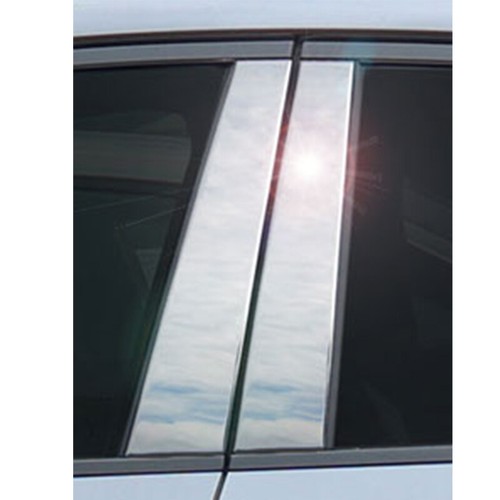 12X Silver Chrome Pillar Post Door Window Decal For Range Rover (L322) 2002-2012 - Picture 7 of 10