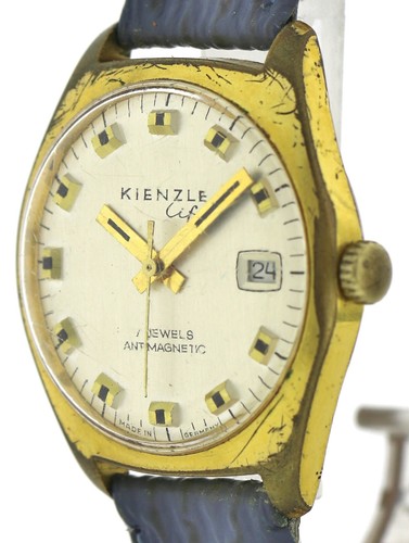 Kienzle Life vergoldete Vintage Herrenuhr Handaufzug Kal. 060 funktionstüchtig - Bild 6 von 8