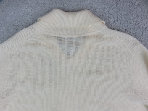 Mens Peter Millar Crown Crafted Shawl Neck Sweater Beige MS23XS09 Size XL Merino - Picture 10 of 10