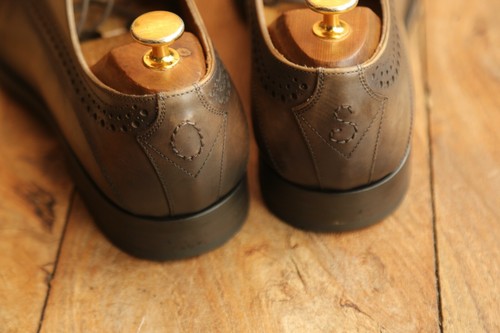 Oliver Sweeney Valleggia Brown Leather Derby Brogue Shoes Men's UK 7.5 US 8.5 - Picture 8 of 10