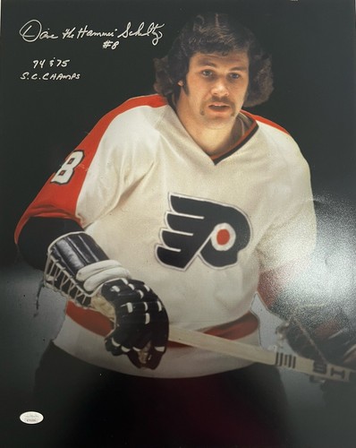 Signed Autographed Dave Schultz Philadelphia Flyers 16x20 Photo JSA COA - Picture 7 of 7