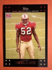 2007 Topps Football #362 Patrick Willis Rookie Card 49ers HOF!