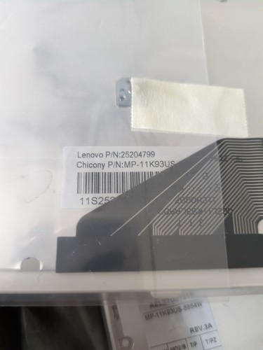 Clavier d'ordinateur portable Lenovo IdeaPad U310 13,3" neuf d'origine 25204859 T3D1-US - Photo 10/11