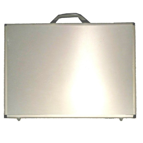 Aluminum Hardside Metal Briefcase w/Combination Lock Aprox 19-1/2X14-1/4X4-1/4" - Picture 3 of 7