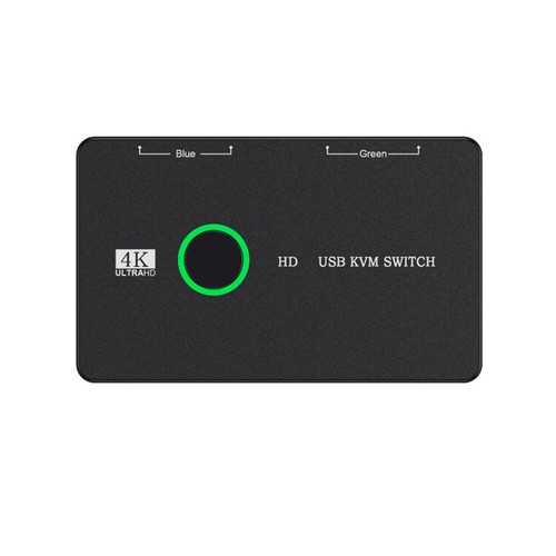 KVM Switcher Box Plug and Play Video Switcher Display Equipment for 2 PC Sharing - Bild 8 von 12