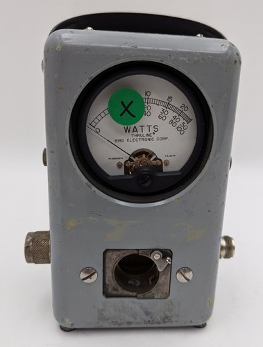 Bird Thruline Vintage Wattmeter Model 43 Line Impedance 50 ohms PARTS/REPAIR #1 - Zdjęcie 3 z 15