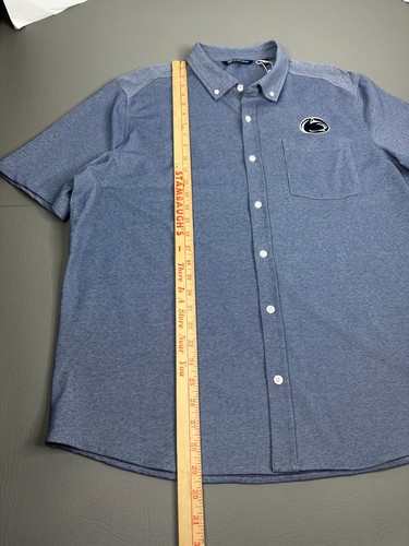 Penn State Cutter and Buck DryTec Button Down Shirt Men’s XL Blue New - Picture 9 of 14
