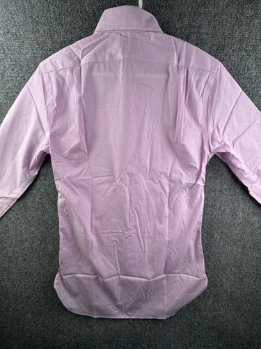 Nuevo con etiquetas Polo Ralph Lauren rosa a rayas ajuste ajustado fácil cuidado algodón elástico 14,5 32/33 - Imagen 19 de 19