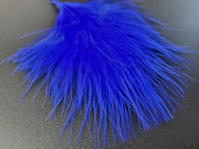 Marabou BLOOD QUILLS Fly Tying Feathers BLUE Woolly