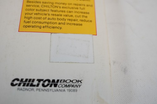 Chilton's Repair Manual. Omni Horizon Rampage 1978-86. Part No. 6845. - Picture 3 of 3